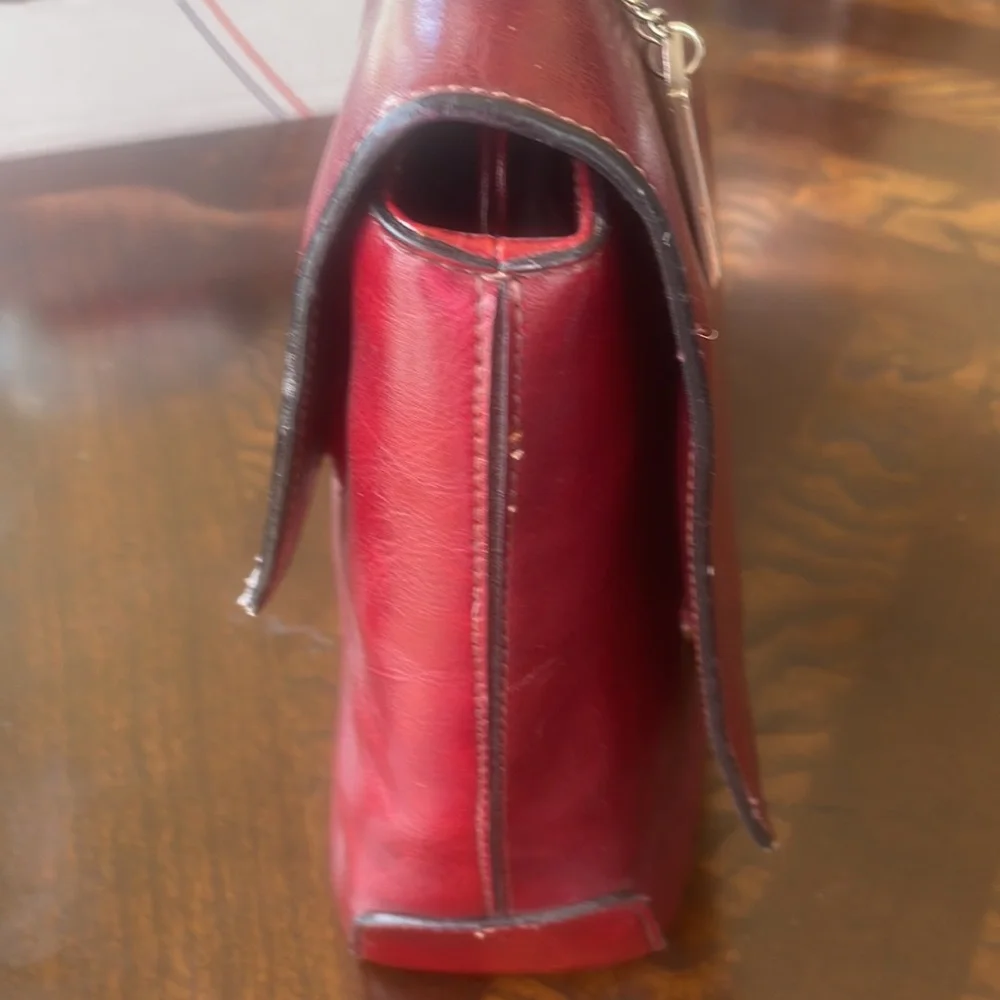 Blood Red Rina Rich Handbag Purse.  Beautiful. - Picture 7 of 15